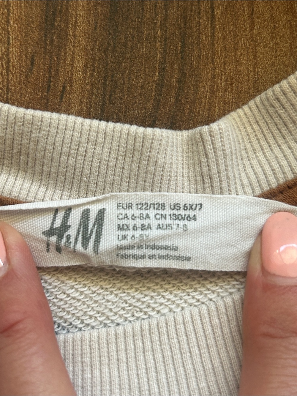 H&M Kids Sweatshirt Bundle Size 6/7 Dinosaur Print + Blue Crewneck - Picture 6 of 8